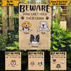 Dog Custom Garden Flag Beware Dog Can&#39;t Hold Its Licker Personalized Gift - PERSONAL84