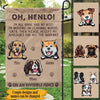 Dog Custom Garden Flag Sorry For Barking Personalized Gift - PERSONAL84