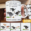 Dog Custom Mug Dad Eye Contact While I Poop Special Kind Of Parenting Funny Father&#39;s Day Personalized Gift - PERSONAL84