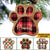 Dog Custom Ornament Dog Paw Buffalo Plaid Personalized Christmas Gift - PERSONAL84