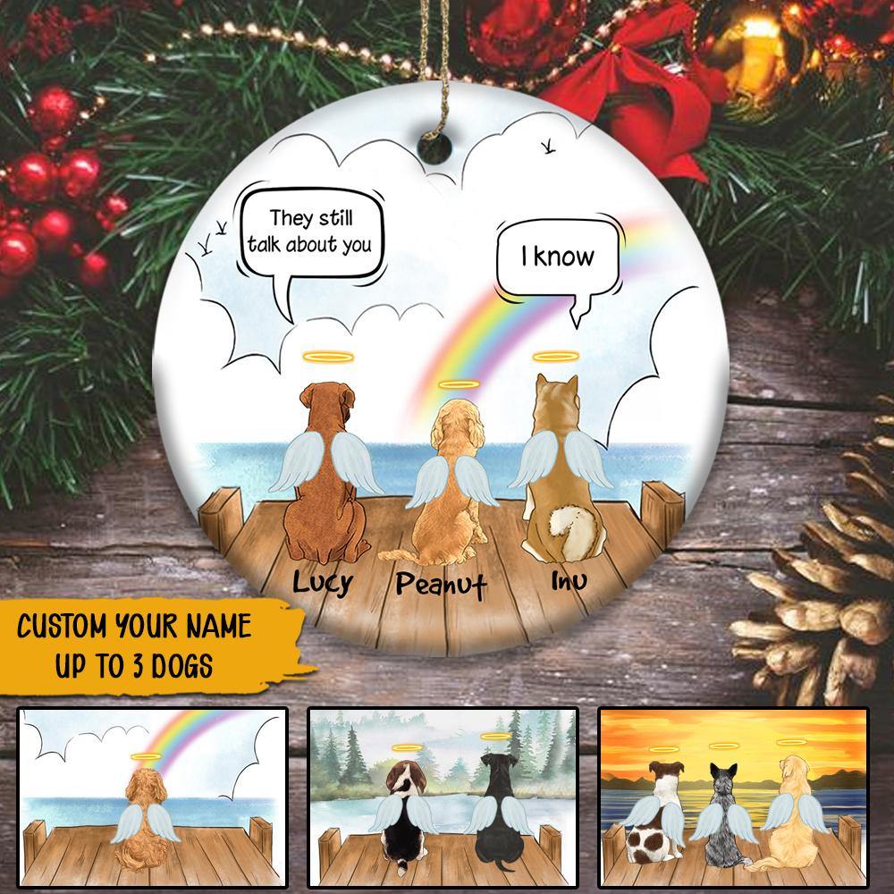 Dog Custom Ornament Loss Memorial Personalized Gift - PERSONAL84