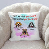 Dog Custom Pillow First We Steal Your Heart Then We Steal Your Bed And Sofa Personalized Gift - PERSONAL84