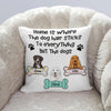 Dog Custom Pillow Home Is Where The Dog Hair Sticks To Everything But The Dog Personalized Gift - PERSONAL84