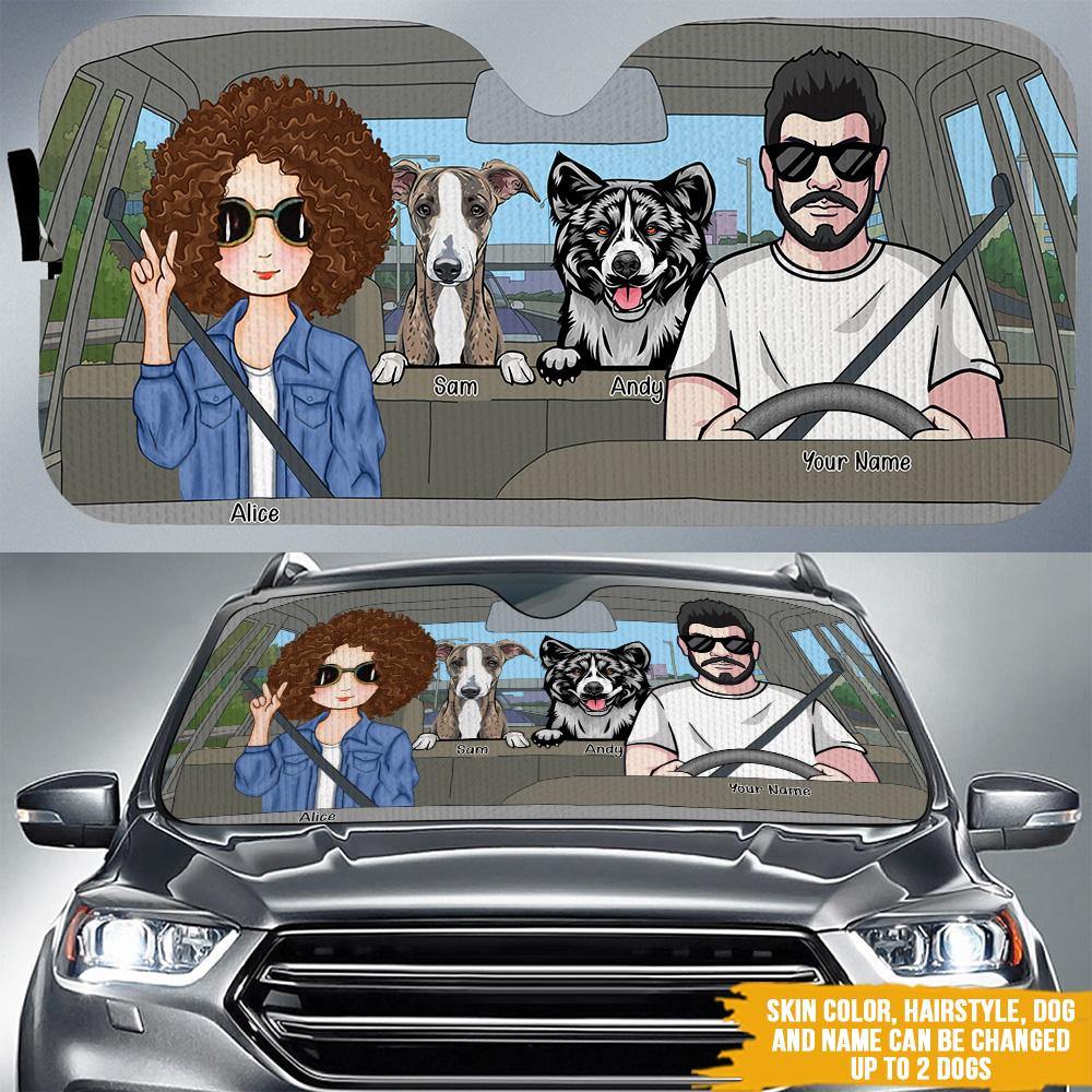 Dog Custom Sunshade You Me And The Dogs Personalized Gift - PERSONAL84