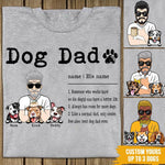 Dog Custom T Shirt Dog Dad Definition Father's Day Personalized Gift - PERSONAL84