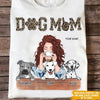 Dog Custom T Shirt Dog Mom Leopard Personalized Mother&#39;s Day Gift - PERSONAL84