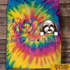 Dog Custom Tie Dye Shirt Peace Love Dogs Personalized Gift - PERSONAL84