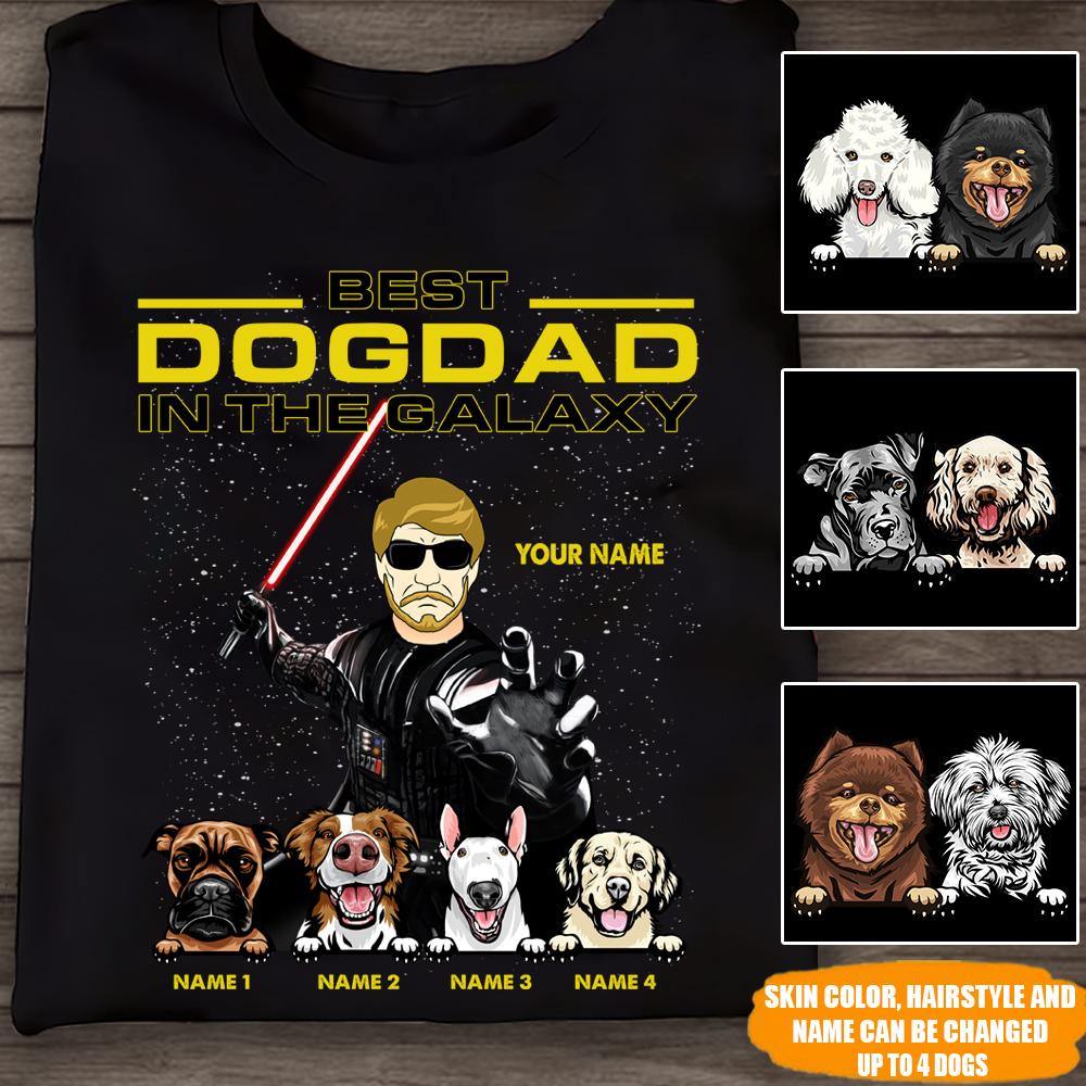 best dad in the galaxy t shirt