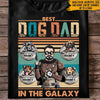 Dog Dad Custom T Shirt Best Dog Dad In The Galaxy Personalized Gift - PERSONAL84