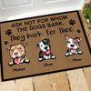 Dog Doormat Customized Ask Not For Whom The Dog Barks. It Barks For Thee Personalized Gift - PERSONAL84