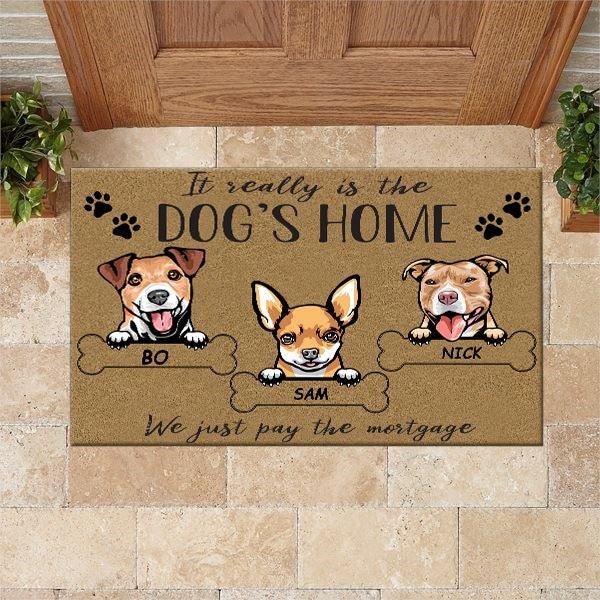 Dog Doormat Customized It Really Is The Dog House - PERSONAL84