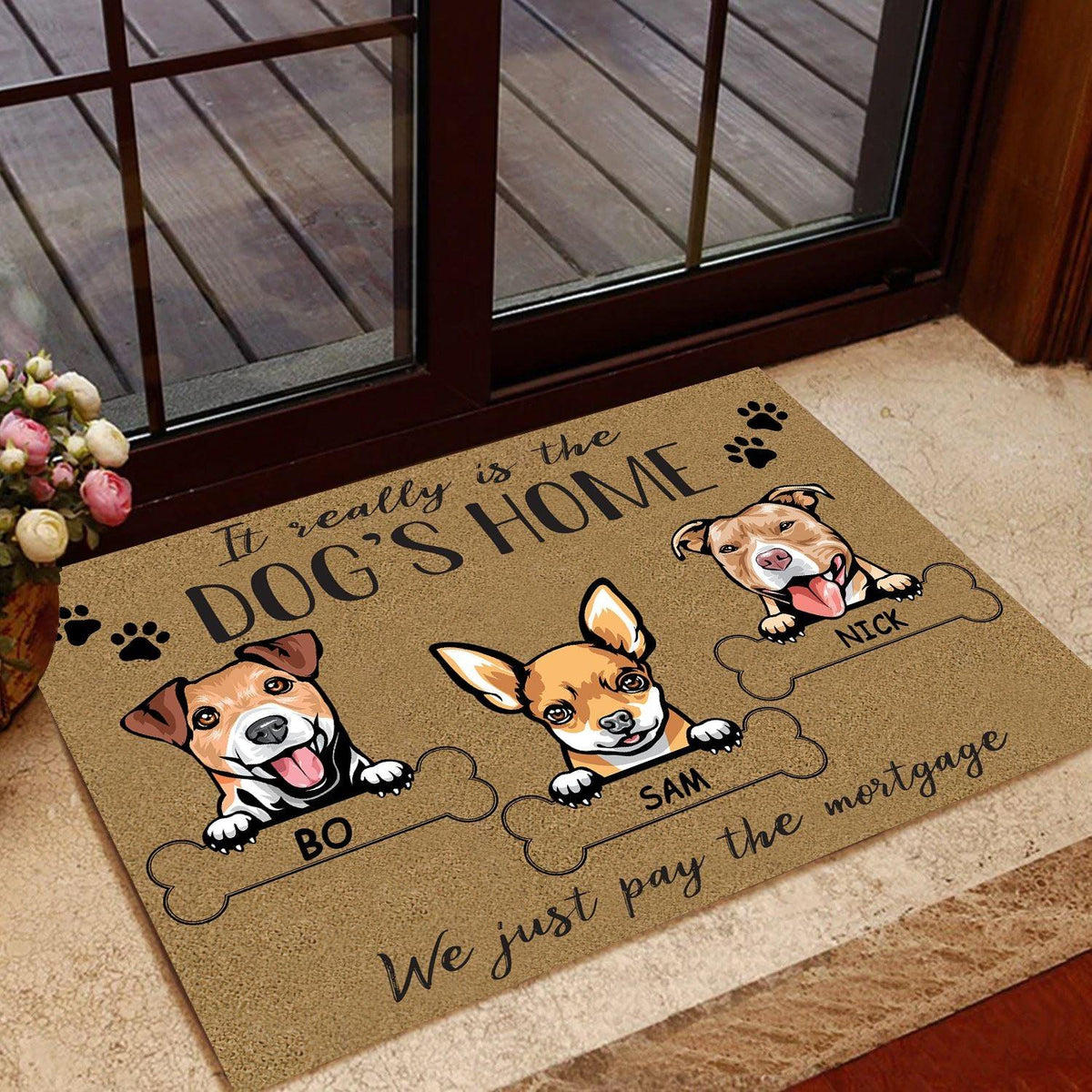 Dog Doormat Customized It Really Is The Dog House - PERSONAL84