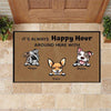 Dog Doormat Customized It&#39;s Always Happy Hour Around Here With - PERSONAL84