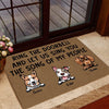 Dog Doormat Customized Name And Breed Ring The Doorbell And Let Me Sing You The Song Of My People Personalized Gift - PERSONAL84