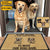 Dog Doormat Customized Name And Breed We Just Live Here - PERSONAL84