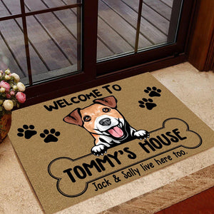 Welcome to My House Dog Mat Doberman Pinscher – Kafepross