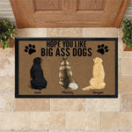 Dog Doormat Personalized Names and Breeds Hope You Like Big Ass Dog - PERSONAL84