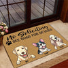 Dog Doormat Personalized Names and Breeds No Soliciting See Dogs For Detail Personalized Gift - PERSONAL84
