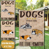 Dog Garden Flag Customized Name And Breed Dog Spoiled Here Personalized Gift - PERSONAL84