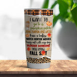 Dog Mom Custom Tumbler Pumpkin Spice Fall And Dog Kinda Girl Personalized Gift - PERSONAL84