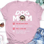 Dog Shirt Personalized Name And Breed Dog Mom - PERSONAL84