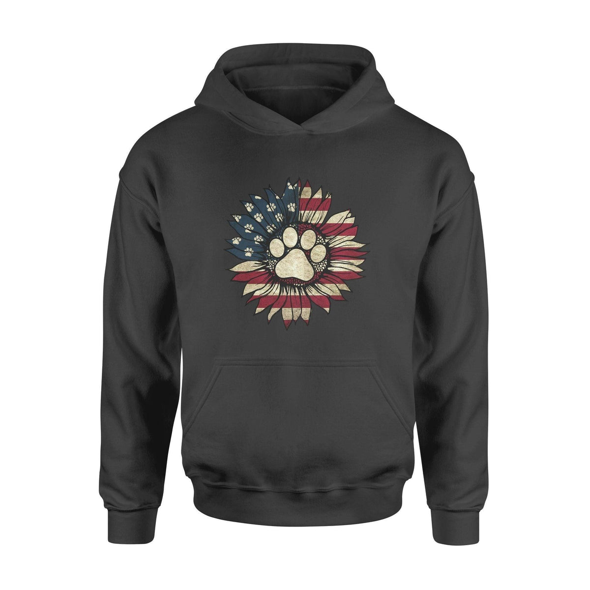 Dog Sunflower Dog Paw- Standard Hoodie - PERSONAL84