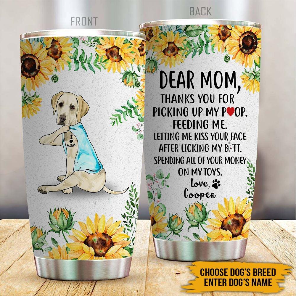 Born To Be A Stay-at-home Dog Mom Custom Tumbler, Best Gift for Dog Lovers  – JonxiFon
