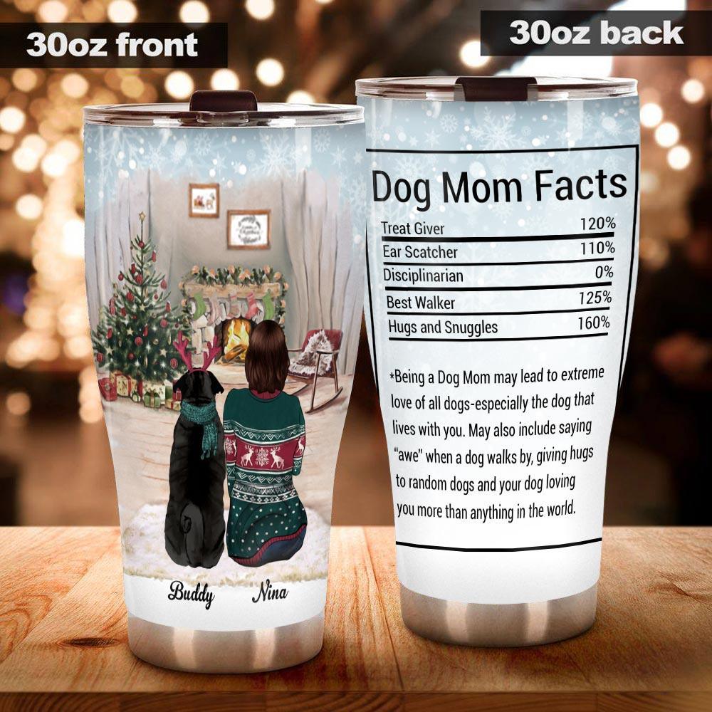 To The Best Dog Mom, Personalized Tumbler Cup, Custom Gift For Dog Lovers,  Mother's Day Gifts