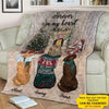 Dogs Blanket Customized Name And Breed Forever In My Heart Christmas Holiday - PERSONAL84