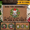 Dogs Custom Christmas Doormat Ring The Doorbell Christmas Personalized Gift - PERSONAL84