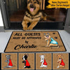 Dogs Custom Doormat All Guests Must Be Approved By My Dogs Personalized Gift - PERSONAL84