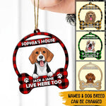 Dogs Custom Shape Ornament Dog's House Personalized Gift For Dog Mom Dog Dad - PERSONAL84