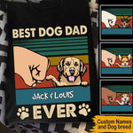 Dogs Custom T Shirt Best Dog Dad Ever Personalized Gift - PERSONAL84