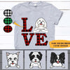Dogs Custom T Shirt Dog Lovers Personalized Gift - PERSONAL84