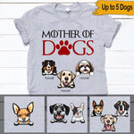 Dogs Custom T Shirt Mother Of Dogs Personalized Gift - PERSONAL84