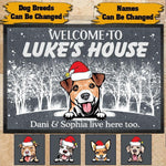 Dogs Doormat Customized Name And Breed Welcome To Dog's House - PERSONAL84