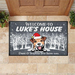 Dogs Doormat Customized Name And Breed Welcome To Dog's House - PERSONAL84