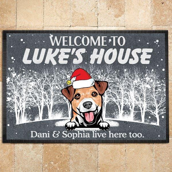 Dogs Doormat Customized Name And Breed Welcome To Dog's House - PERSONAL84