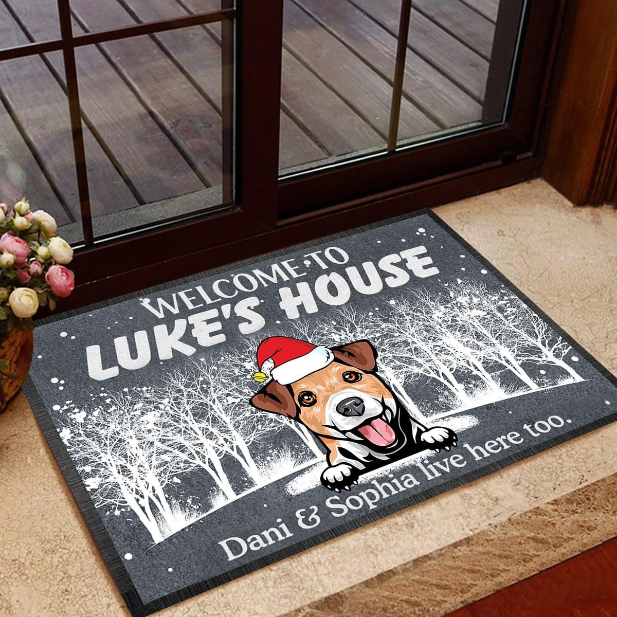 Dogs Doormat Customized Name And Breed Welcome To Dog's House - PERSONAL84