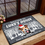 Dogs Doormat Customized Name And Breed Welcome To Dog's House - PERSONAL84