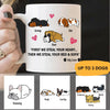 Dogs Mug Personalized Name And Breeds First We Steal Your Heart - PERSONAL84