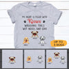 Dogs Shirt Personalized Names And Breeds My Heart Is Filled With Kisses - PERSONAL84