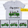 Dogs St. Patrick&#39;s Day Custom T Shirt Lucky Dog Mom Personalized Gift - PERSONAL84