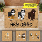 Doodle Custom Doormat Hey Dood Personalized Gift - PERSONAL84