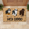 Doodle Custom Doormat Hey Dood Personalized Gift - PERSONAL84