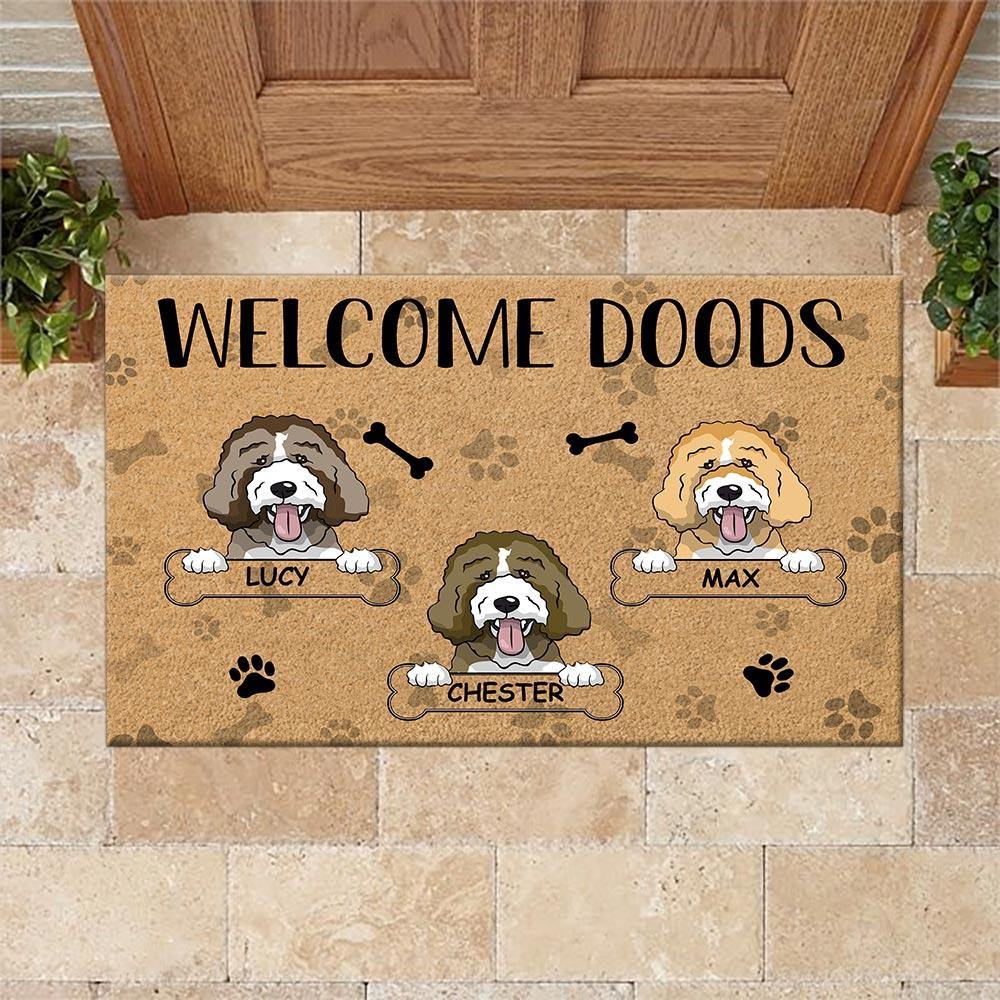 Doodle Custom Doormat Welcome Doods Personalized Gift - PERSONAL84