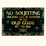 Witch Doormat No Soliciting Halloween Gift