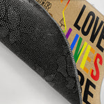 LGBT Custom Doormat Love Lives Here Personalized Gift