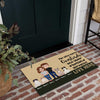 Cat Custom Doormat The Tiny Furry Overlords And Their Human Servants Live Here Personalized Gift For Cat Lover