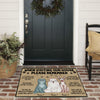 Cat Custom Doormat When Visiting My House Remember Personalized Gift Cat Lover